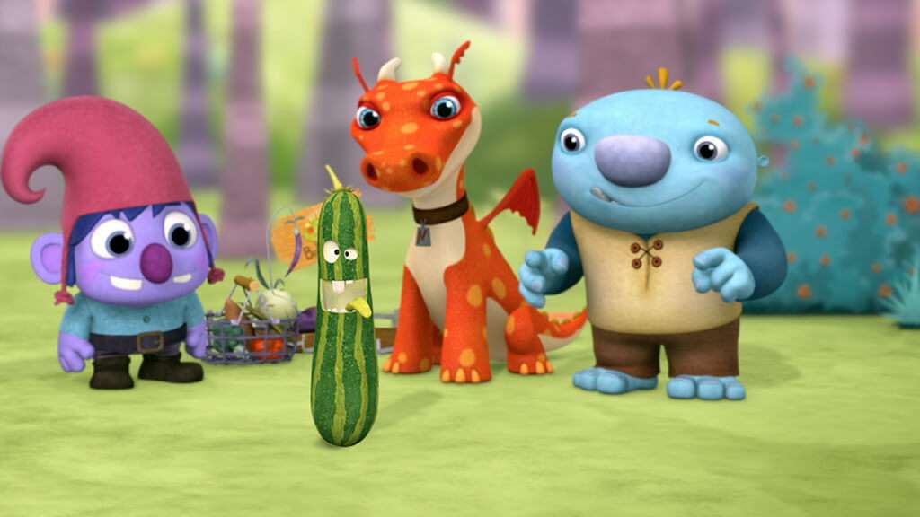 Wally and Norville in a production still from WallyKazam!